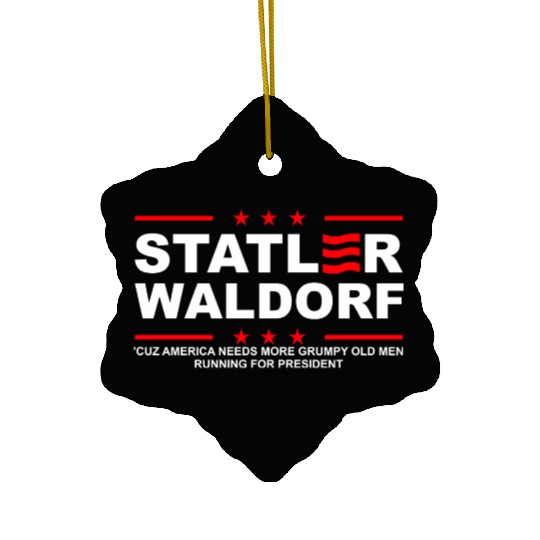 Statler and Waldorf Ceramic Ornaments