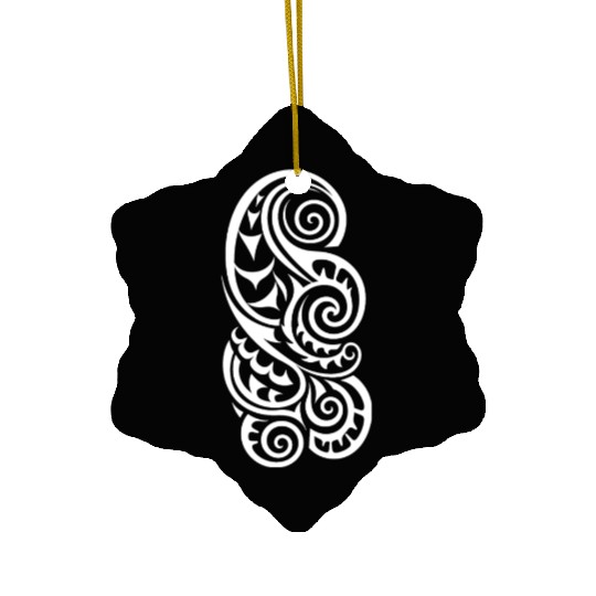 Maori Tattoo Marvels inked Traditions Ceramic Ornaments