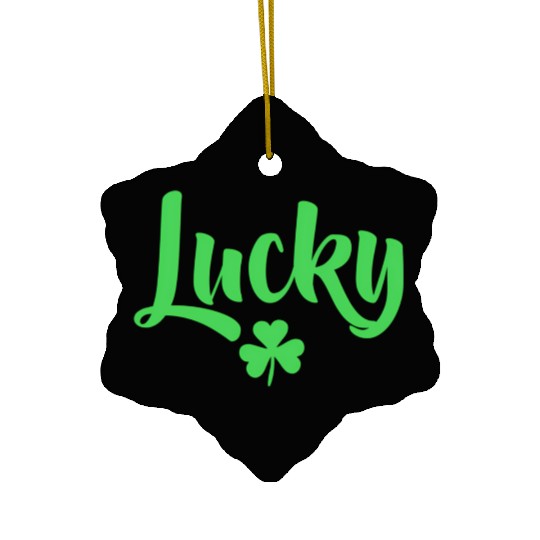 Lucky Shamrock Saint Patricks Day St Pattys St Pad Ceramic Ornaments