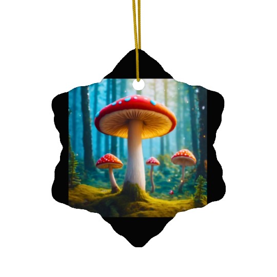 Mellow Mushroom Ceramic Ornaments