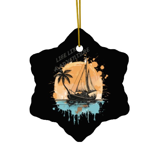 vintage ink Ceramic Ornaments Art