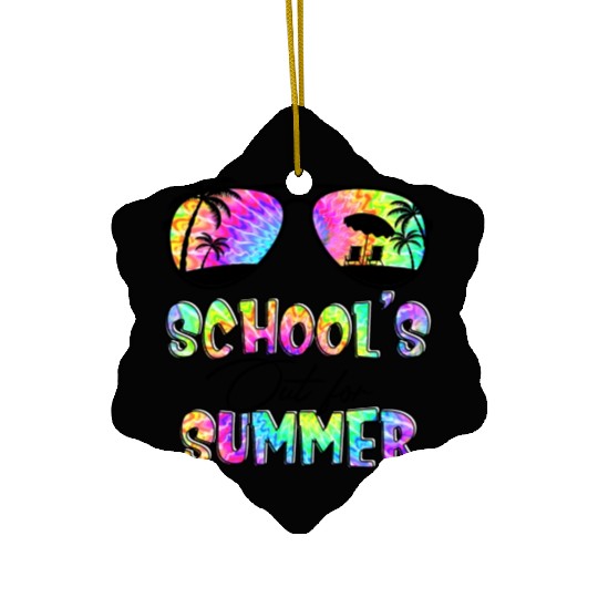 Funny Last Day Of School Teacher School s Out For Ceramic Ornaments