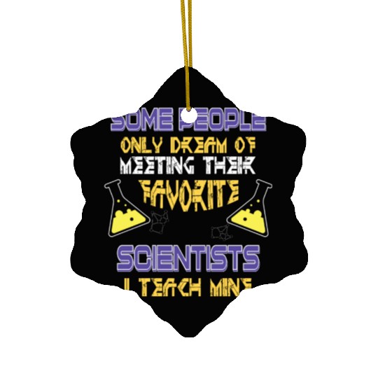 SCIENCE TEACHER Ceramic Ornaments Teach Biology Chemistry Physic