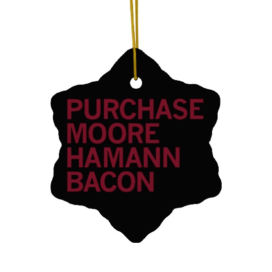 Purchase More Haman Bacon Ceramic Ornaments lowa Players state