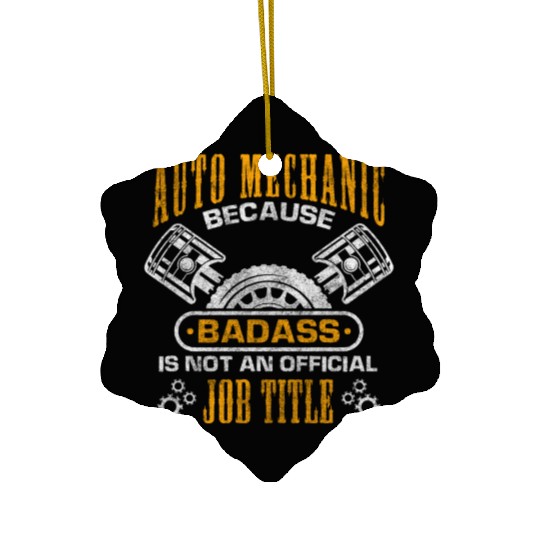 Car Repair Car Mechanic Ceramic Ornaments