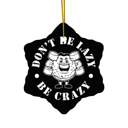 Fitness Donut Funny Donut Gym Ceramic Ornaments