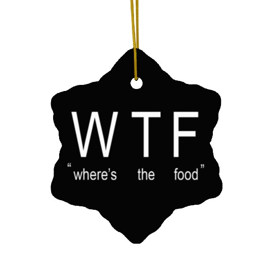 wtf Ceramic Ornaments