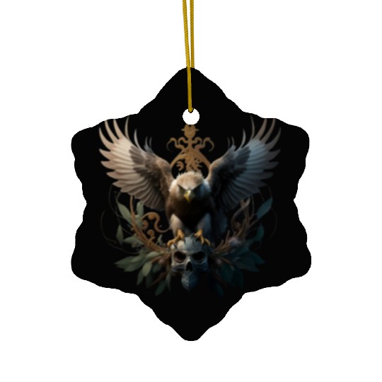 The wings of an eagle and their stinginess are the Ceramic Ornaments