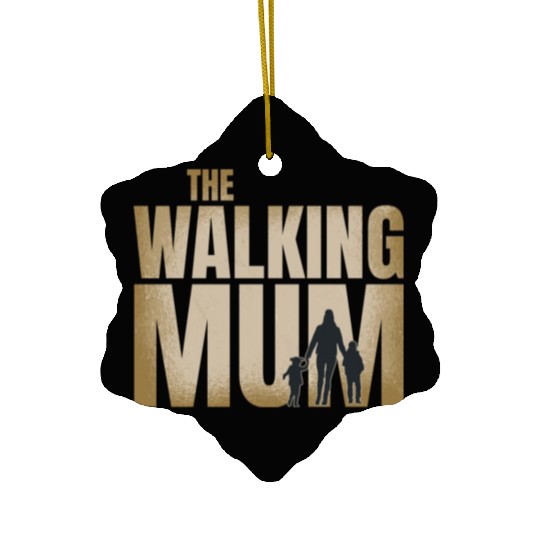 Zombie Apocalypse Mom Ceramic Ornaments