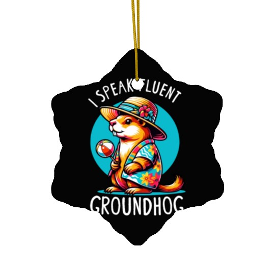 Groundhog Day 2024 Enthusiast February 2nd Ceramic Ornaments