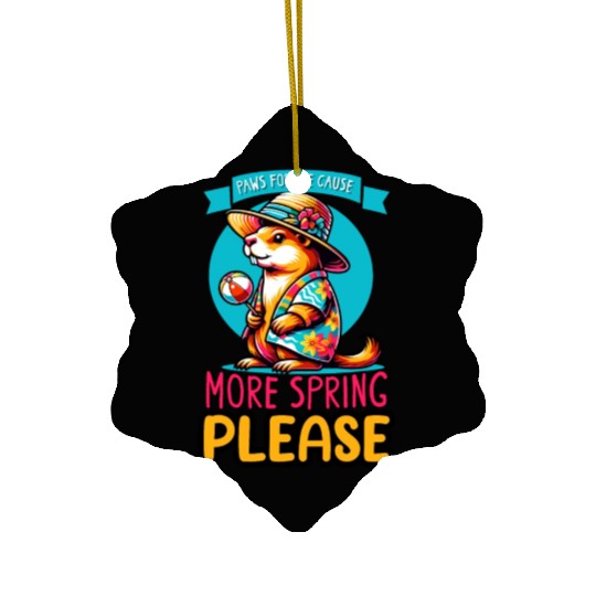 Groundhog Day 2024 Enthusiast February 2nd Ceramic Ornaments