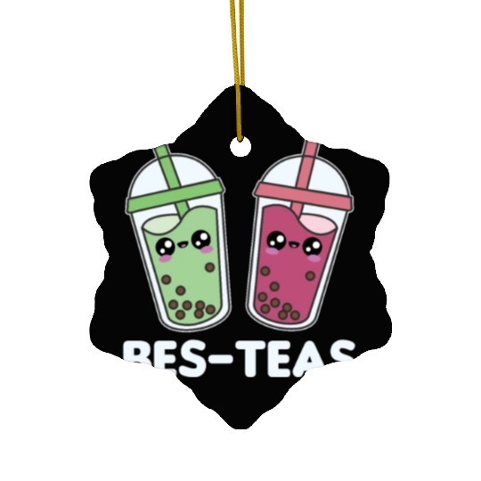 Best-Teas - Bubble Tea Kawaii Boba Tea Love Ceramic Ornaments