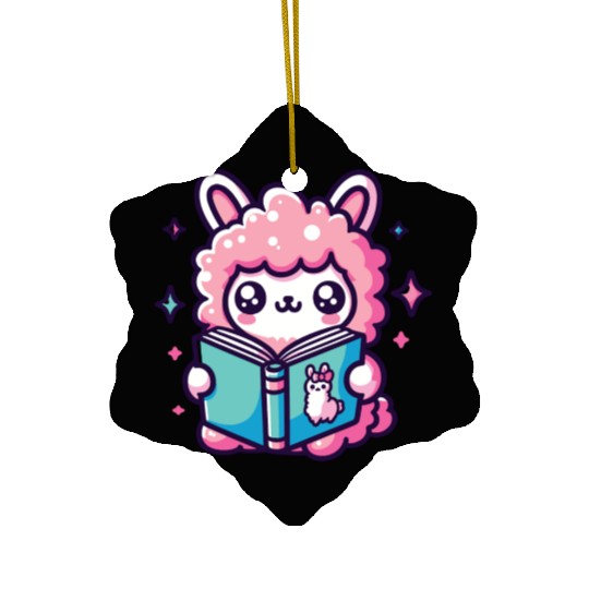 Little Cute Llama Ceramic Ornaments