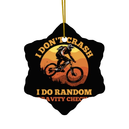 Daredevil Cyclist Ceramic Ornaments
