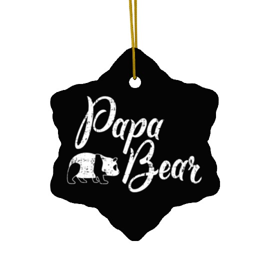 Papa Bear Panda Bear Family Ceramic Ornaments
