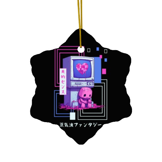 Kawaii Japanese Retro 90s Nostalgia Vaporwave Retr Ceramic Ornaments