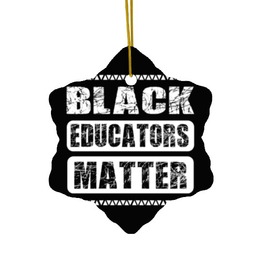 Black Educators Matter African History Teacher Men Ceramic Ornaments