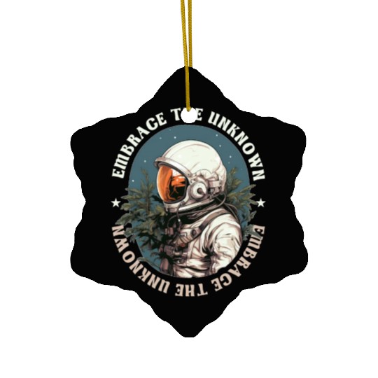 Embrace The Unknown Confidence Growth Mindset Astr Ceramic Ornaments