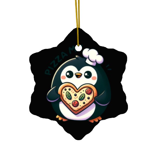 Pizza My Heart - Cheesy Love Ceramic Ornaments