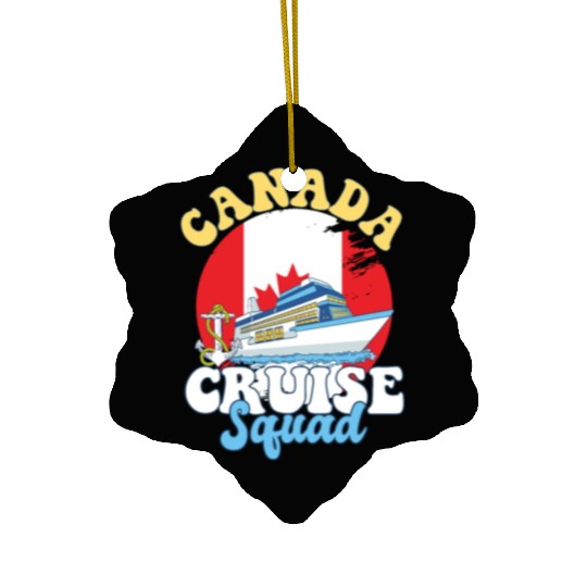 Canada Cruise Squad Family Vacation Trip Ceramic Ornaments