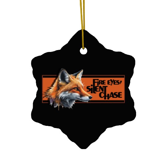 Sly Spark: Unleash the Fox Within Ceramic Ornaments