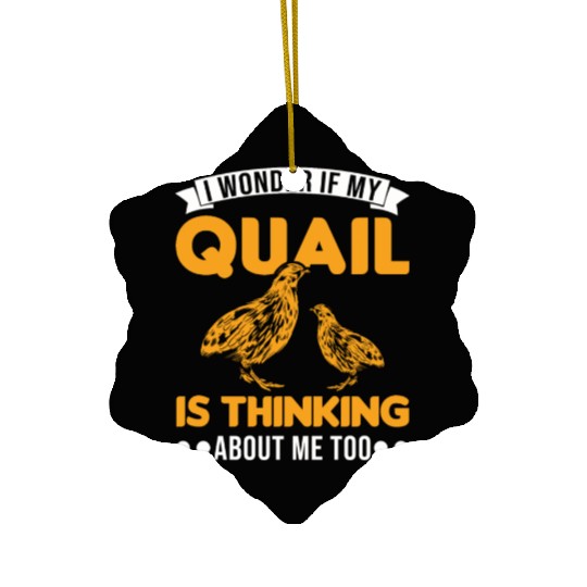 Warning Quail Breeding Breeders Ceramic Ornaments