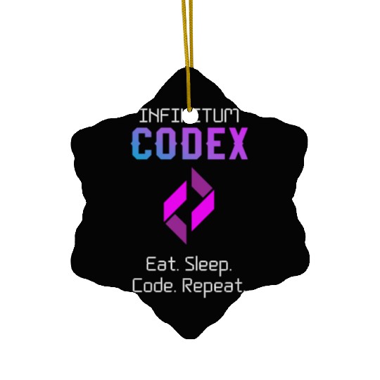 Programmer Codex Eat Sleep Code Repeat Ceramic Ornaments
