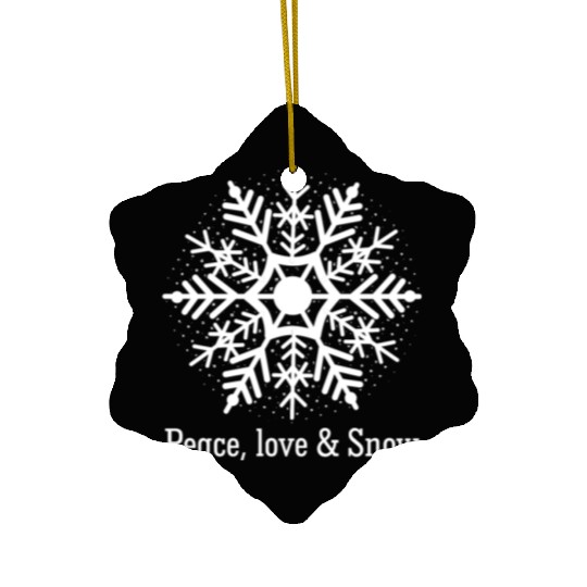 Snowflake Snowflakes Snow Ceramic Ornaments