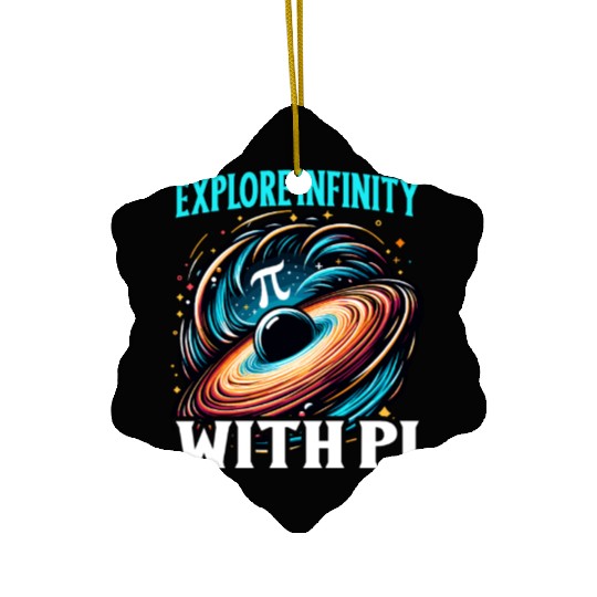 Funny Pi Day 2024 3,14 Pi Number Symbol Math Ceramic Ornaments
