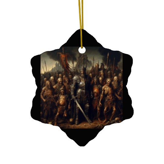 Undead Zombie Horde 10 Ceramic Ornaments