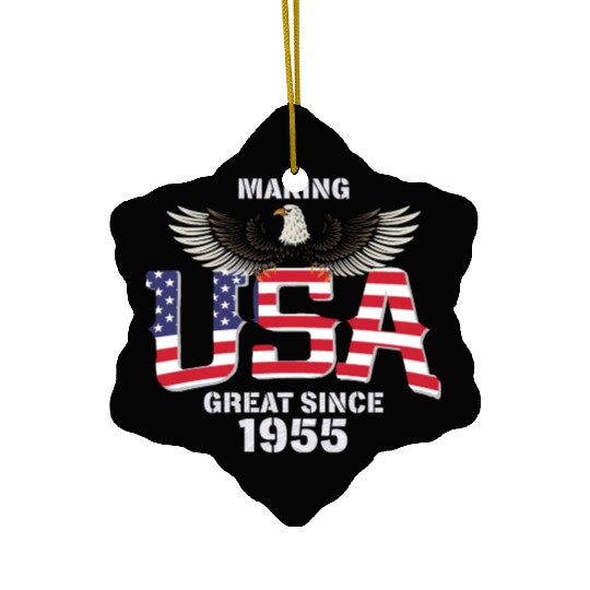 Eagle American US flag Ceramic Ornaments