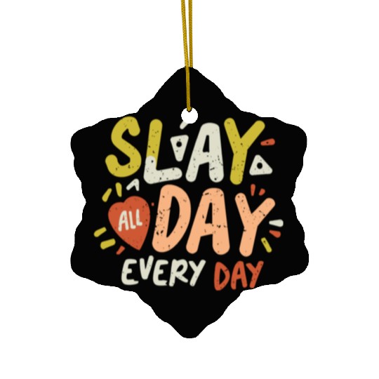 Slay in Style: Women's Day Fashion Extravaganza Ceramic Ornaments