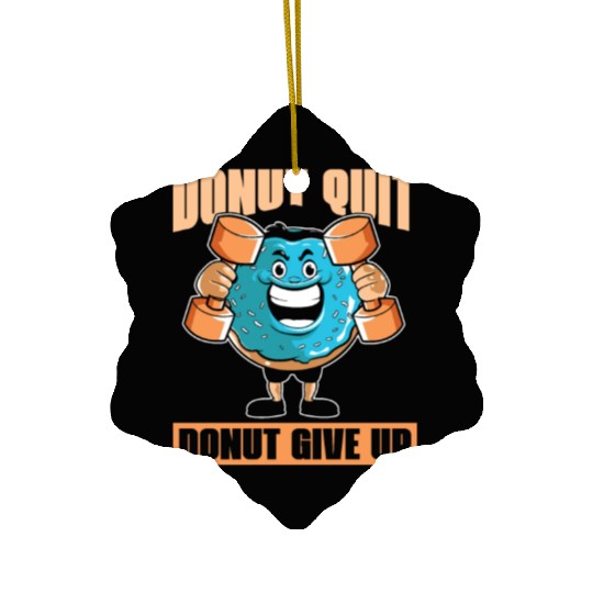 Fitness Donut Donut Gym Ceramic Ornaments