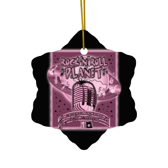 Rock'n'Roll Planet Retro-Cool Ceramic Ornaments #2
