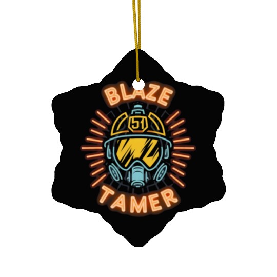 Firefighter: Blaze Tamer Ceramic Ornaments