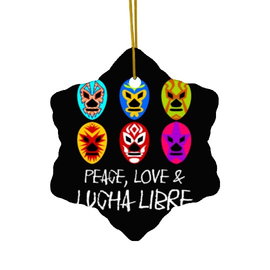 Lucha Libre Mask Wrestling Ceramic Ornaments