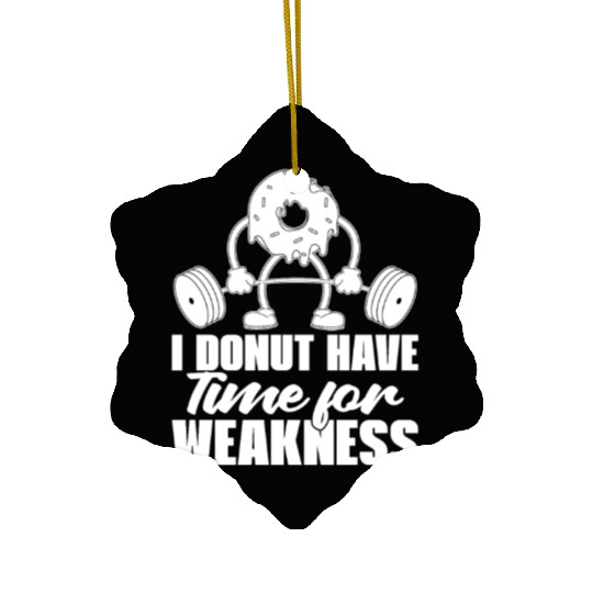 Fitness Donut Funny Donut Gym Ceramic Ornaments