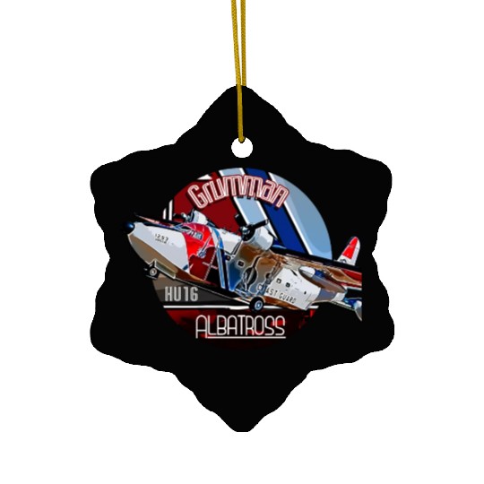 Grumman HU-16 Albatross Coast Guard Aircraft Ceramic Ornaments