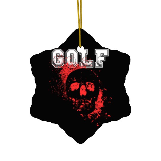 Skull golf Ceramic Ornaments