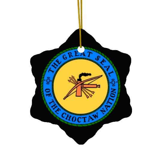 The Great Seal of Choctaw Nation of Oklahoma Ceramic Ornaments