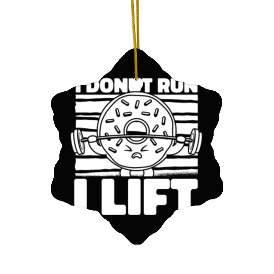 Fitness Donut Funny Donut Gym Ceramic Ornaments