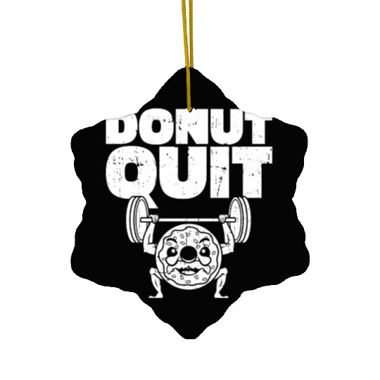 Fitness Donut Funny Donut Gym Ceramic Ornaments