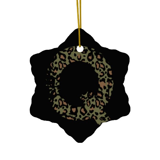 Q army camo design Ceramic Ornaments