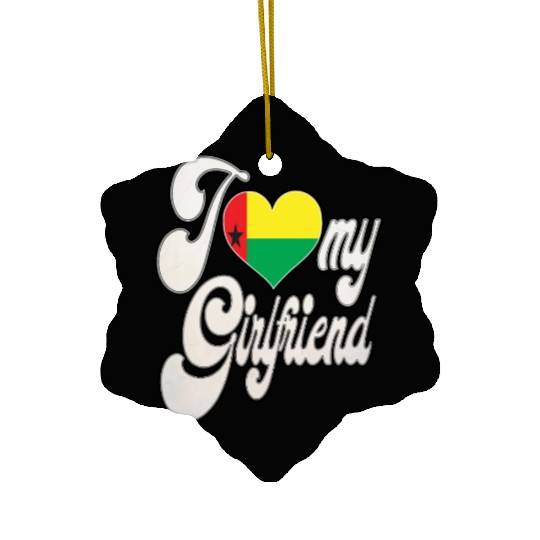 GBI Love My Bissau Guinean Girlfriend Ceramic Ornaments