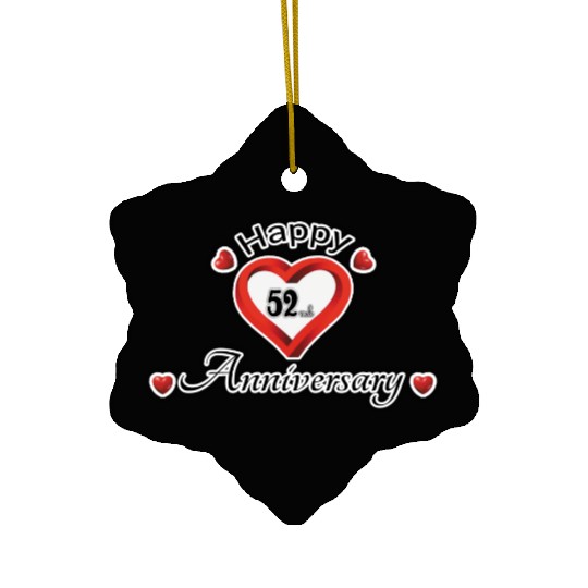 anniversary 52nd Ceramic Ornaments