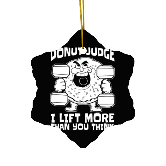 Fitness Donut Funny Donut Gym Ceramic Ornaments