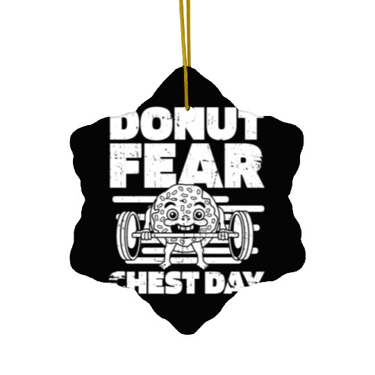 Fitness Donut Funny Donut Gym Ceramic Ornaments