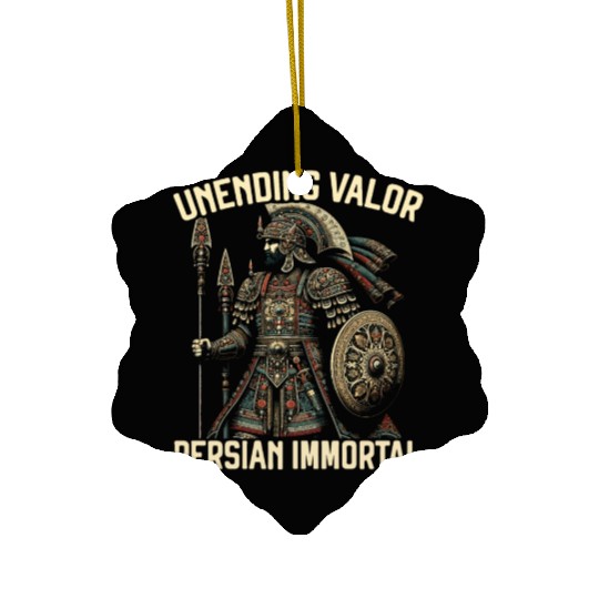 Persian Immortal Achaemenid Empire Persian Warrior Ceramic Ornaments