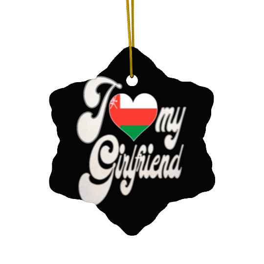 OmanI Love My Omani Girlfriend Ceramic Ornaments