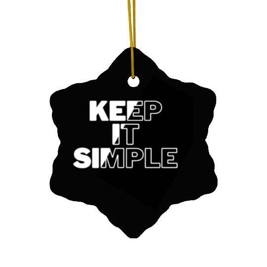 Simply Elegant: Keep It Simple Design Ceramic Ornaments